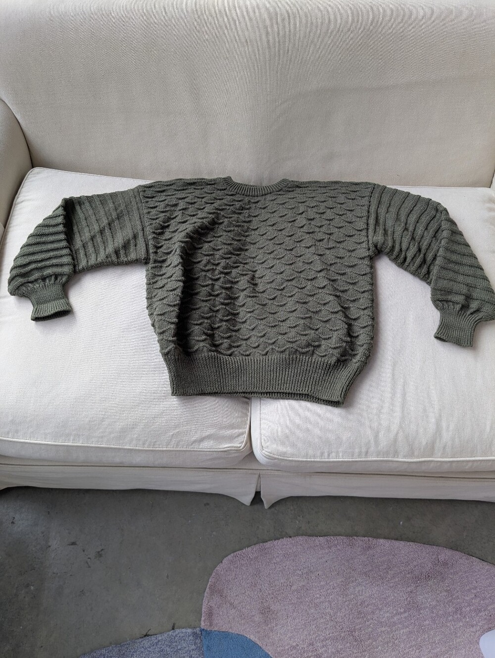 3D Chunky Hand-knit Italian Sweater